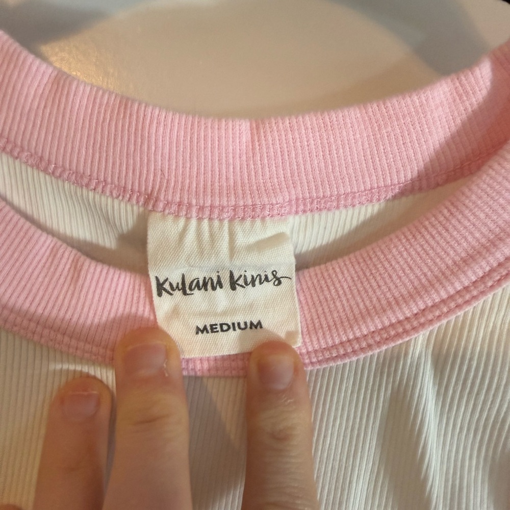 Kulani Kinis Pink and White Tank Top - Picture 2 of 3